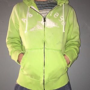 Green Abercrombie zip up